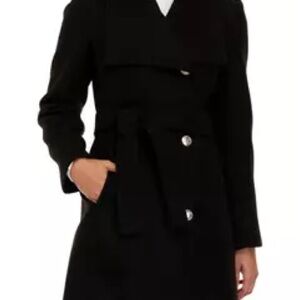 Black Double-Breasted Coat